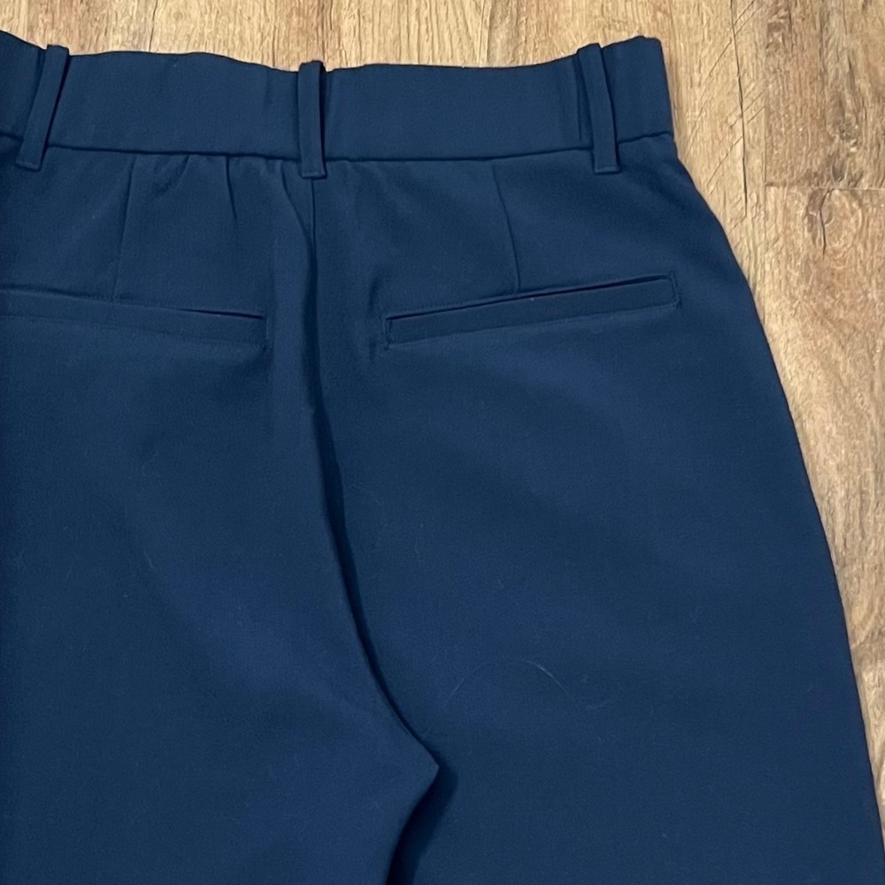 Abercrombie & Fitch Sloane Tailored Wide Leg Pants Navy Blue High Rise Small - Picture 8 of 11